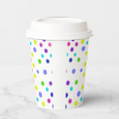 Bunte Punkte  Pappbecher (Links)