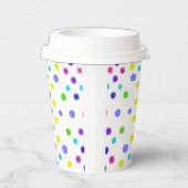 Bunte Punkte  Pappbecher (Rechts)