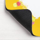 bunte Punkte u. weißer Herzformname besonders Mousepad (Ecke)