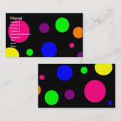 Bunte Punkte Visitenkarte (Vorne/Hinten)