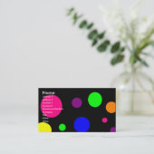 Bunte Punkte Visitenkarte (Stehend Vorderseite)