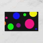 Bunte Punkte Visitenkarte (Rückseite)