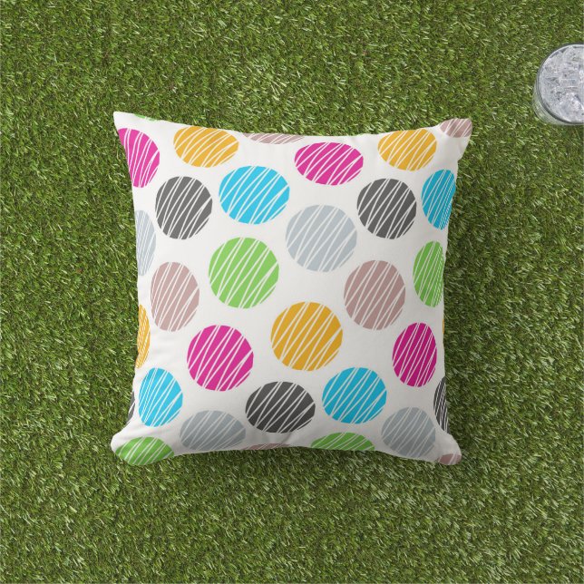Bunte Punkte Wurf Kissen (Golfball-Marker)