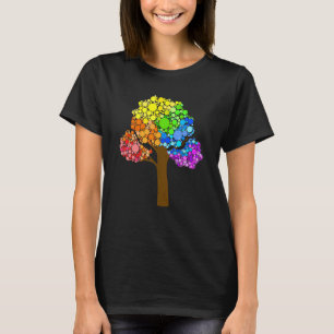 Bunte Punktebaum Internationaler Punktetag Teac T-Shirt