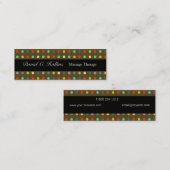 Bunte punktiertes Muster-Körperpflege N Mini Visitenkarte (Vorne/Hinten)