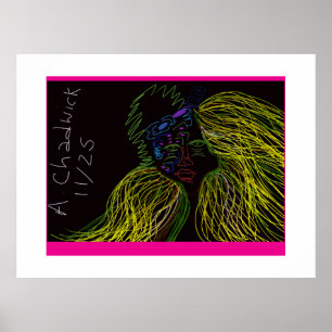 Bunte Puppe Poster