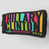 Bunte Putterabdeckung Hillary Clintons 2016 Golf Headcover (Vorderseite)