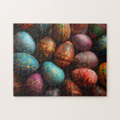 Bunte, pysanky ukrainische Ostereier Puzzle (Horizontal)