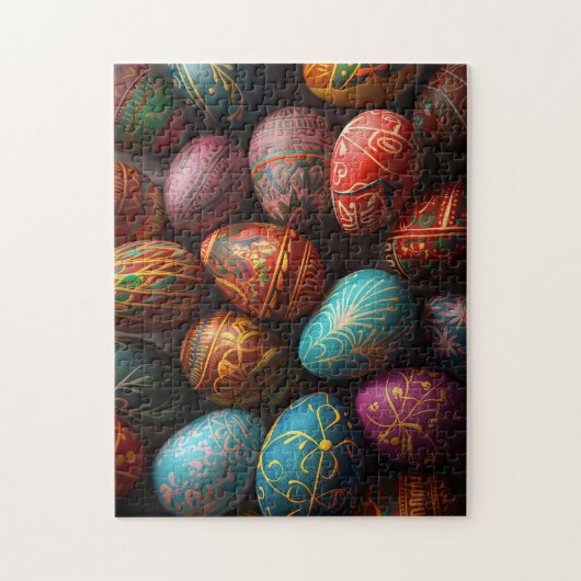 Bunte, pysanky ukrainische Ostereier Puzzle (Vertikal)