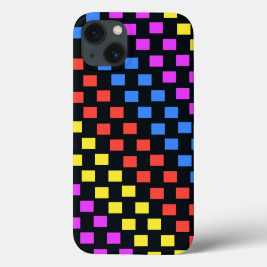 Bunte Quadrate Case-Mate iPhone Hülle (Rückseite)