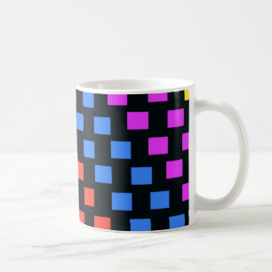 Bunte Quadrate Kaffeetasse