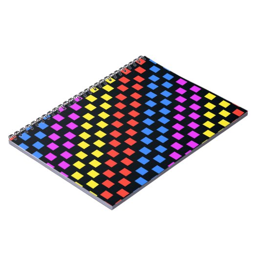 Bunte Quadrate Notizblock (Linke Seite)