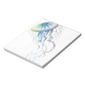 bunte Qualle Notizblock (Rotiert)