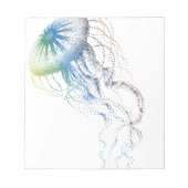 bunte Qualle Notizblock (Vorderseite)