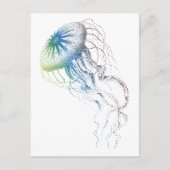 bunte Qualle Postkarte (Vorderseite)
