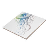 bunte Quallen Fliese (Seite)