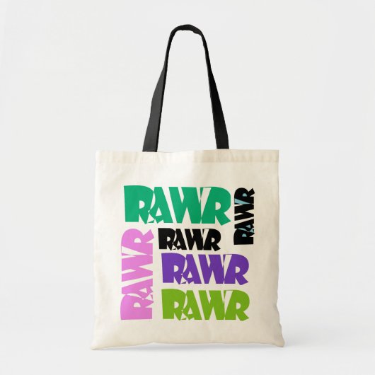 Bunte Rawr Tasche (Vorne)
