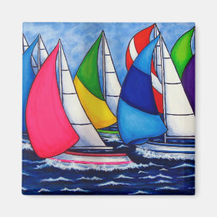 Bunte Regatta-Magneten Magnet