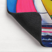 Bunte Regatta-Mausunterlage Mousepad (Ecke)