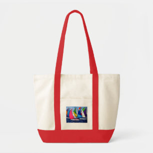 Bunte Regatta-Strand-Taschen-Tasche Tragetasche