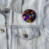 Bunte Regenbogen Bokeh Blasen Button (Beispiel)