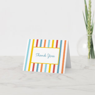 Bunte Regenbogen-Dankeskarten Dankeskarte