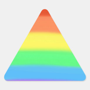 Bunte Regenbogen-Farben wählen Form-Aufkleber Dreieckiger Aufkleber