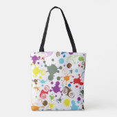 Bunte Regenbogen-Farbspritzer-Everyday-Tasche Tasche (Rückseite)
