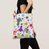 Bunte Regenbogen-Farbspritzer-Everyday-Tasche Tasche (Von Nahem)