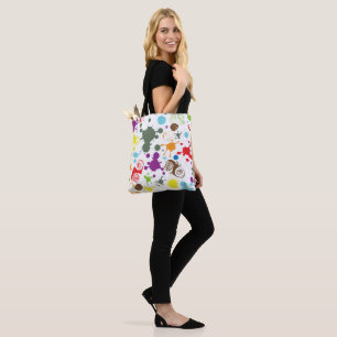 Bunte Regenbogen-Farbspritzer-Everyday-Tasche Tasche