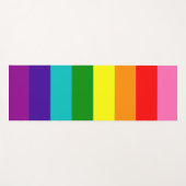 Bunte Regenbogen-gestreiftes Muster-Yoga-Matte Yogamatte (Vorderseite (Horizontal))