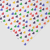 Bunte Regenbogen-Herz-dekoratives Seidenpapier (Ausschnitt)