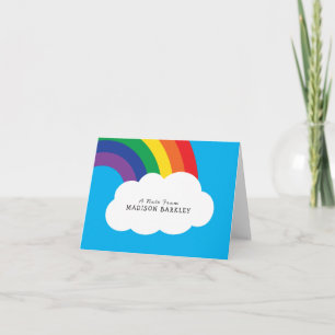 Bunte Regenbogen-Kinder-Schreibwaren-Karten