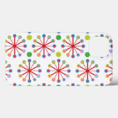 Bunte Regenbogen-Retro Punkt-künstlerisches Case-Mate iPhone Hülle (Rückseite (Horizontal))