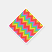 Bunte Regenbogen Servietten (Ecke)