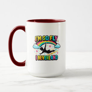 Bunte Regenbogen Sterne Fantasy Fliegender Junge G Tasse