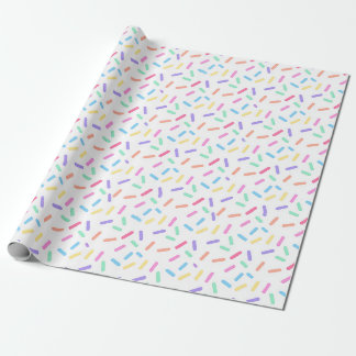 Bunte Regenbogen-Streusel-Geschenkverpackung Geschenkpapier