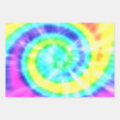 Bunte Regenbogen-Tie-Dye-Geschenkpapierbögen Geschenkpapier Set (Vorderseite)