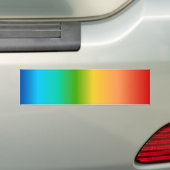 Bunte Regenbogenfarbsteigung Autoaufkleber (Auf Auto)