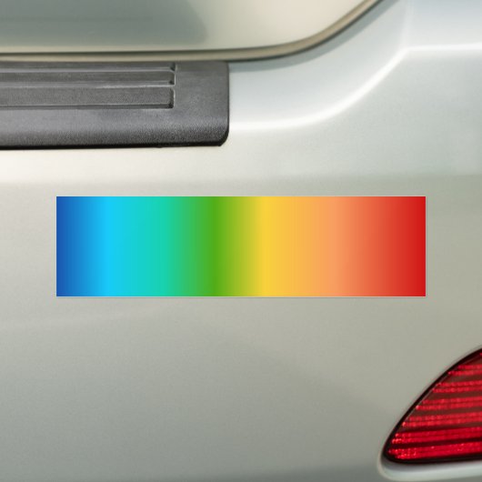 Bunte Regenbogenfarbsteigung Autoaufkleber (Auf Auto)