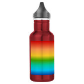 Bunte Regenbogenfarbsteigung Edelstahlflasche (Links)