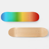 Bunte Regenbogenfarbsteigung Skateboard (Horizontal)