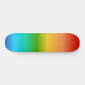 Bunte Regenbogenfarbsteigung Skateboard (Horizontal)
