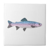 Bunte Regenbogenforelle Fliese (Vorderseite)