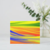 BUNTE REGENBOGENKUNST POSTKARTE (Stehend Vorderseite)
