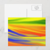 BUNTE REGENBOGENKUNST POSTKARTE (Vorne/Hinten)