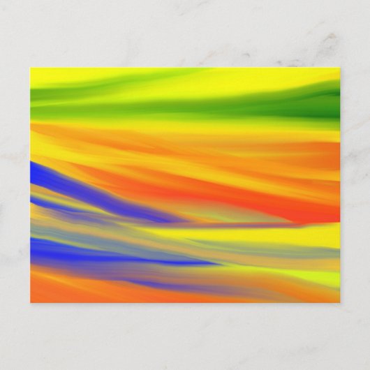 BUNTE REGENBOGENKUNST POSTKARTE (Vorderseite)