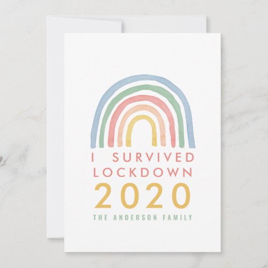 Bunte Regenbogenweihnachtszeit überlebte ich Sperr (Vorderseite)