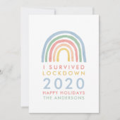 Bunte Regenbogenweihnachtszeit überlebte ich Sperr (Vorderseite)