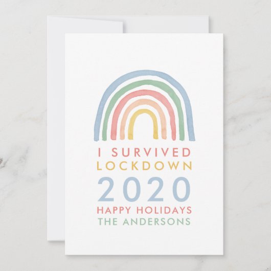 Bunte Regenbogenweihnachtszeit überlebte ich Sperr (Vorderseite)